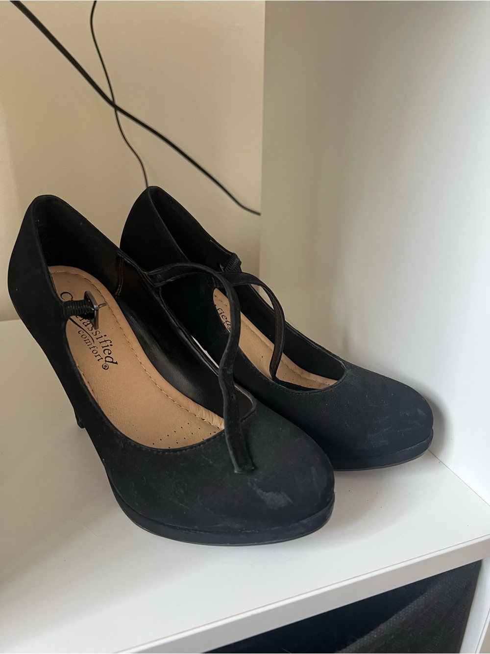 Suede High Heels